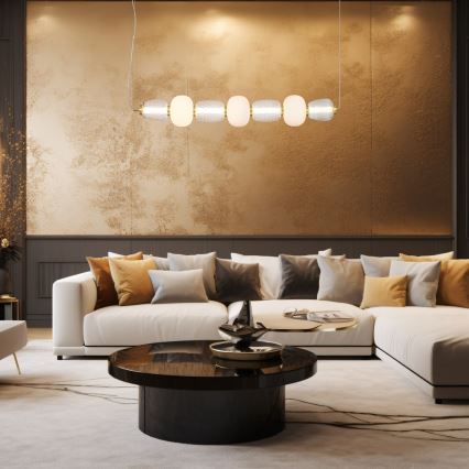 LED Hanglamp aan een koord CARO LED/42W/230V goud