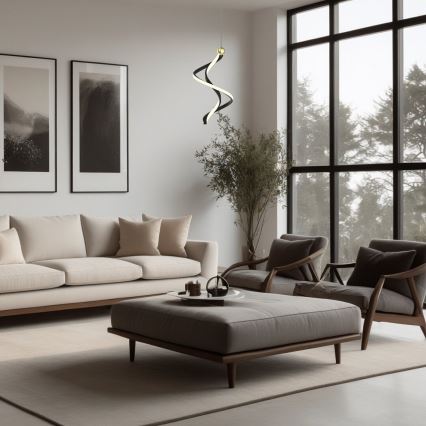 LED Hanglamp aan een koord COLIA LED/19W/230V zwart/goud
