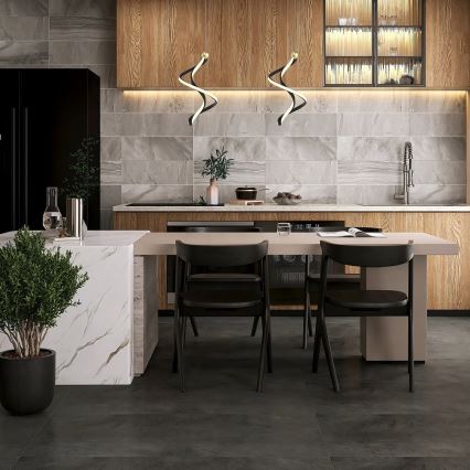 LED Hanglamp aan een koord COLIA LED/19W/230V zwart/goud