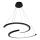 LED Hanglamp aan een koord DOUBLEMOON LED/30W/230V zwart
