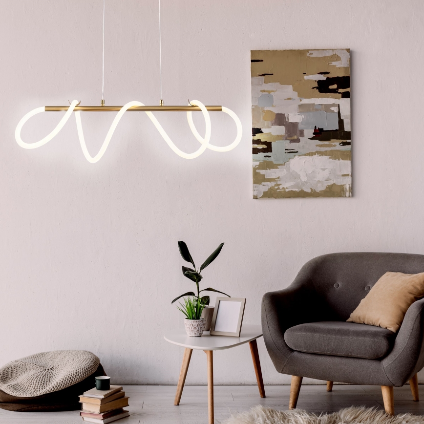 LED Hanglamp aan een koord EMMA LED/38W/230V goud