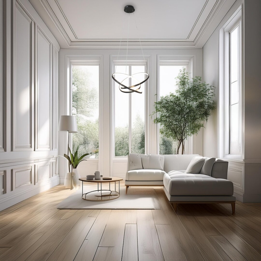 LED Hanglamp aan een koord EMPOLI LED/55W/230V zwart