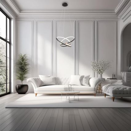 LED Hanglamp aan een koord EMPOLI LED/55W/230V zwart