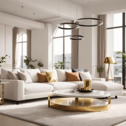 LED Hanglamp aan een koord GRAVITY LED/108W/230V zwart