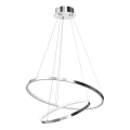 LED Hanglamp aan een koord HOOP LED/51W/230V diameter 60 cm 4000K glanzend chroom