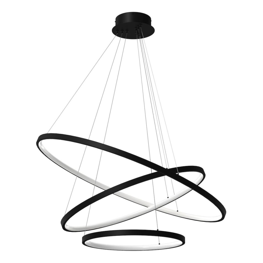 LED Hanglamp aan een koord HOOP LED/93W/230V diameter 60 cm 4000K zwart