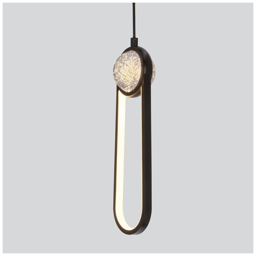 LED Hanglamp aan een koord LACRIMA LED/15W/230V 3000K zwart