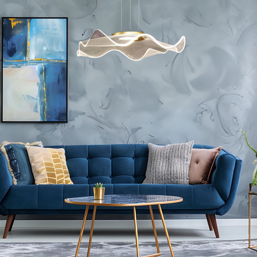 LED Hanglamp aan een koord LARGO LED/16W/230V goud