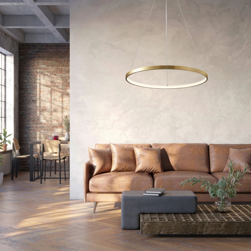 LED Hanglamp aan een koord LEA LED/20W/230V 4000K diameter 50 cm goud