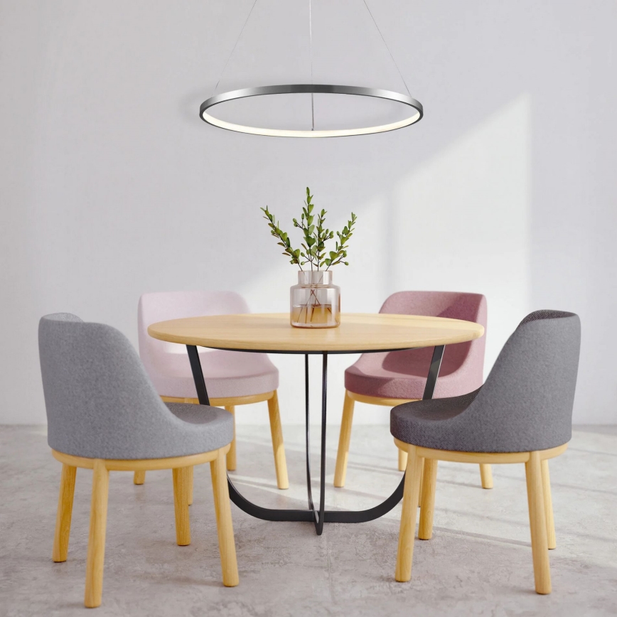 LED Hanglamp aan een koord LEA LED/20W/230V 4000K diameter 50 cm mat chroom