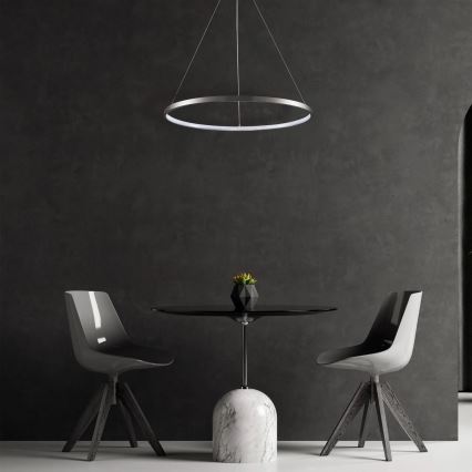 LED Hanglamp aan een koord LEA LED/20W/230V 4000K diameter 50 cm mat chroom