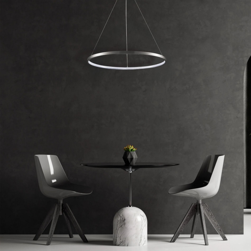LED Hanglamp aan een koord LEA LED/20W/230V 4000K diameter 50 cm mat chroom
