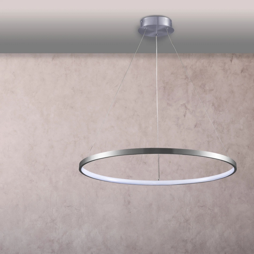 LED Hanglamp aan een koord LEA LED/20W/230V 4000K diameter 50 cm mat chroom