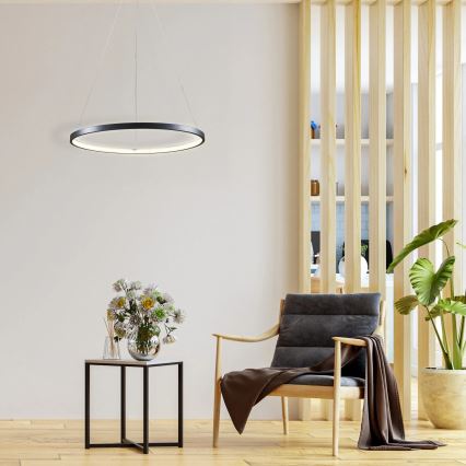 LED Hanglamp aan een koord LEA LED/20W/230V 4000K diameter 50 cm zwart