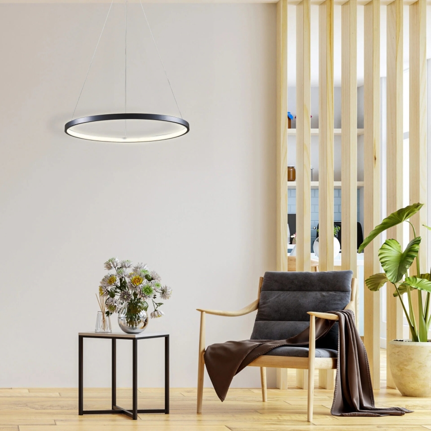 LED Hanglamp aan een koord LEA LED/20W/230V 4000K diameter 50 cm zwart