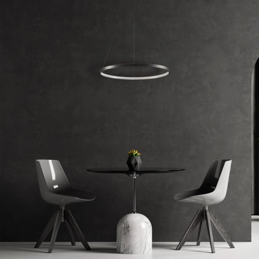 LED Hanglamp aan een koord LEA LED/20W/230V 4000K diameter 50 cm zwart
