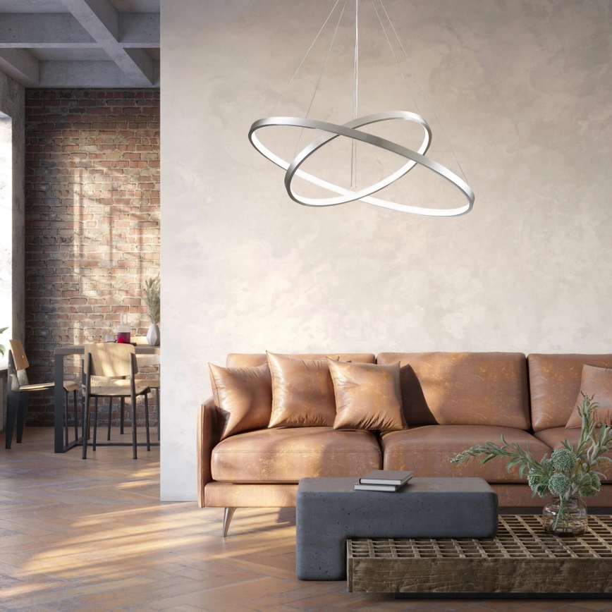 LED Hanglamp aan een koord LEA LED/35W/230V 4000K diameter 60 cm mat chroom