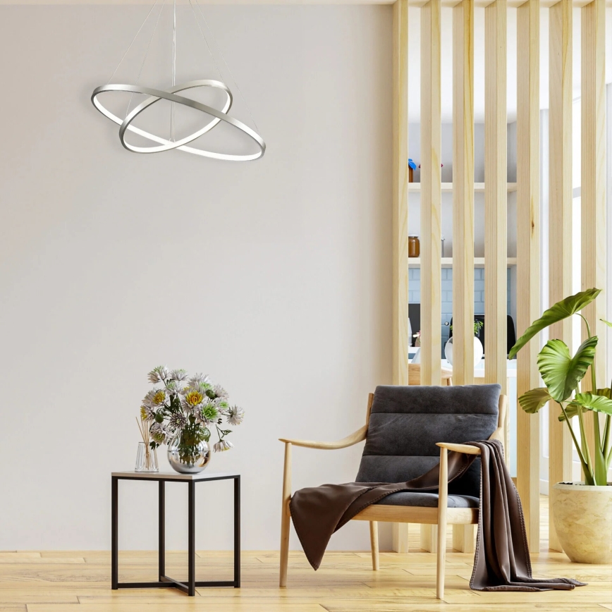 LED Hanglamp aan een koord LEA LED/35W/230V 4000K diameter 60 cm mat chroom