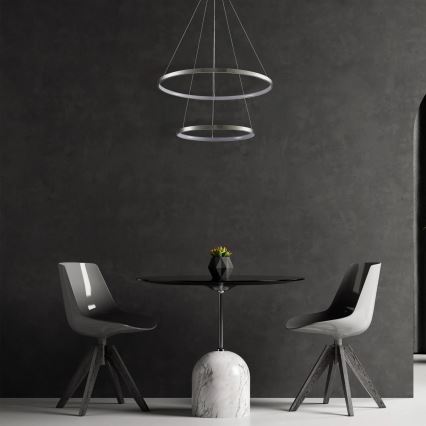 LED Hanglamp aan een koord LEA LED/35W/230V 4000K diameter 60 cm mat chroom