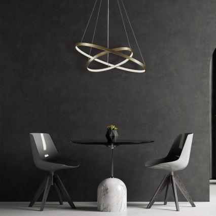 LED Hanglamp aan een koord LEA LED/35W/230V 4000K diameter 60 cm goud