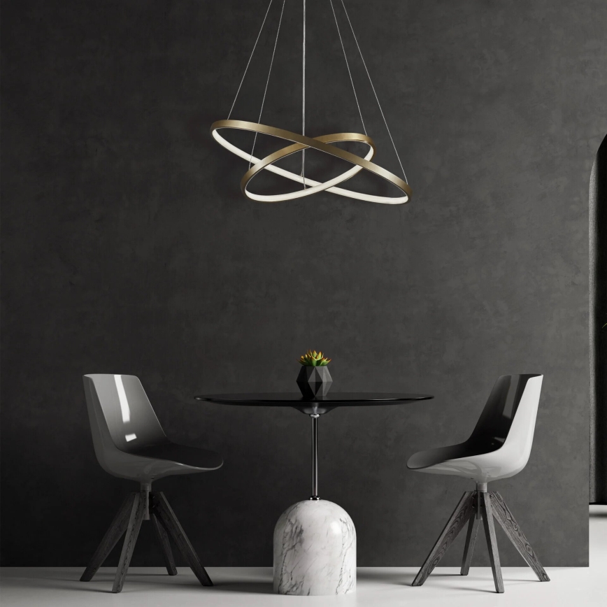 LED Hanglamp aan een koord LEA LED/35W/230V 4000K diameter 60 cm goud