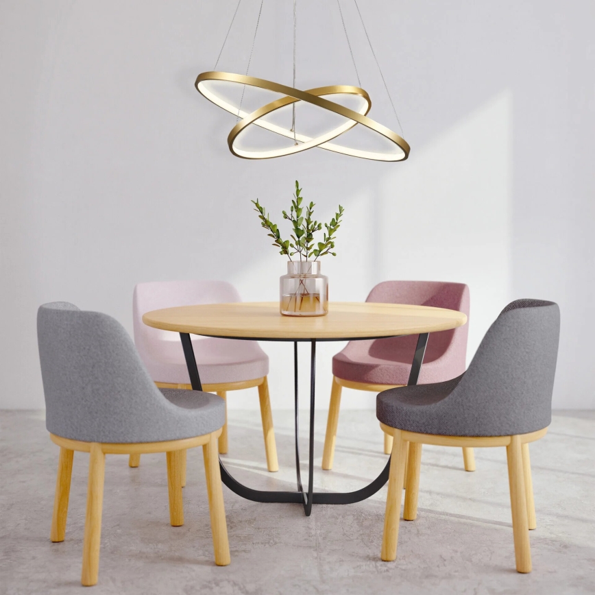 LED Hanglamp aan een koord LEA LED/35W/230V 4000K diameter 60 cm goud