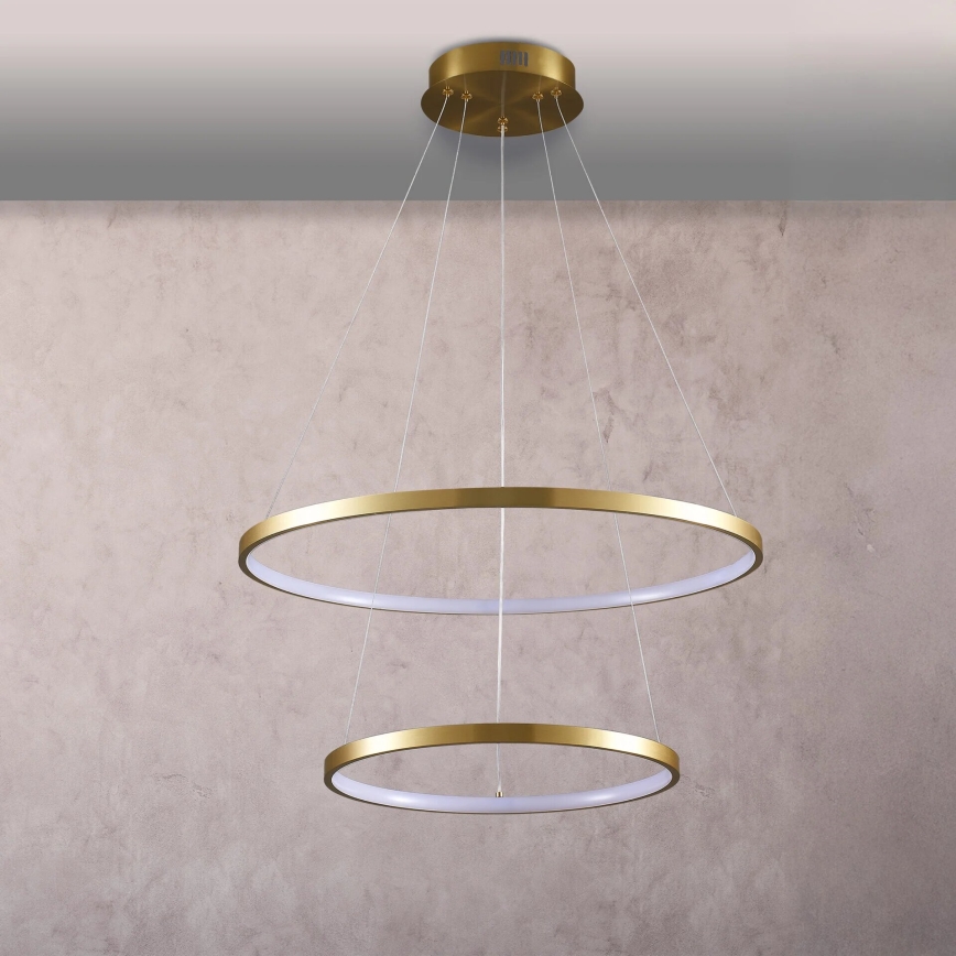 LED Hanglamp aan een koord LEA LED/35W/230V 4000K diameter 60 cm goud