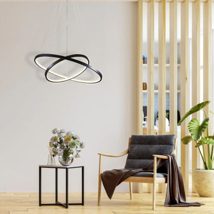 LED Hanglamp aan een koord LEA LED/35W/230V 4000K diameter 60 cm zwart