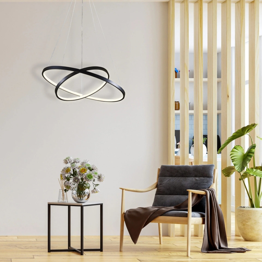 LED Hanglamp aan een koord LEA LED/35W/230V 4000K diameter 60 cm zwart