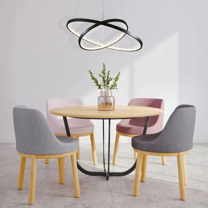 LED Hanglamp aan een koord LEA LED/35W/230V 4000K diameter 60 cm zwart