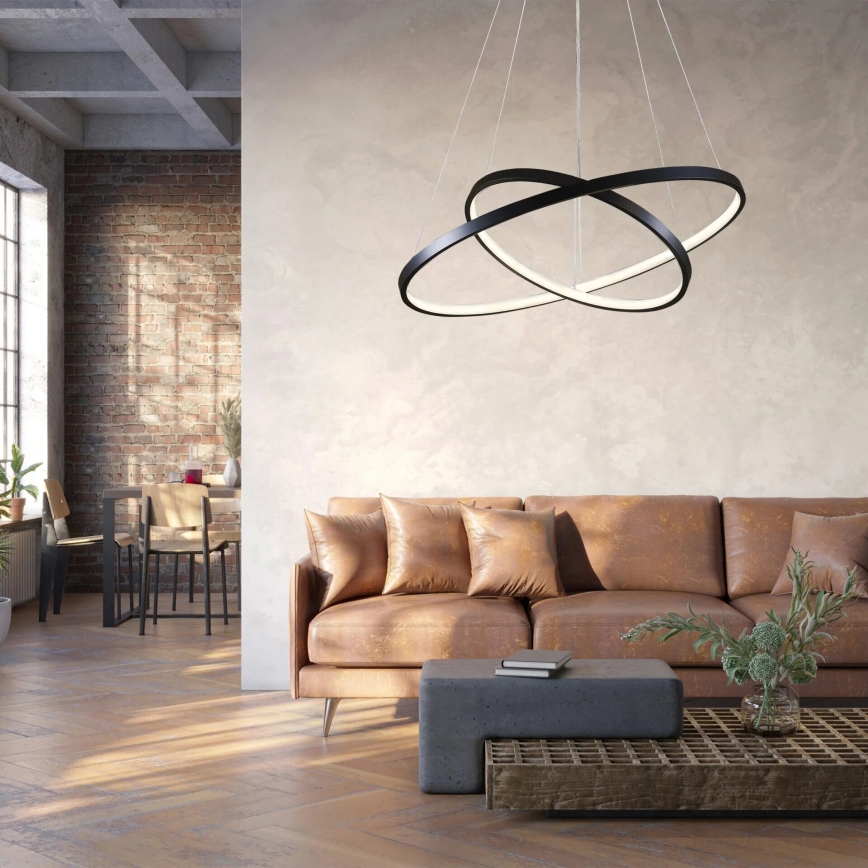 LED Hanglamp aan een koord LEA LED/35W/230V 4000K diameter 60 cm zwart