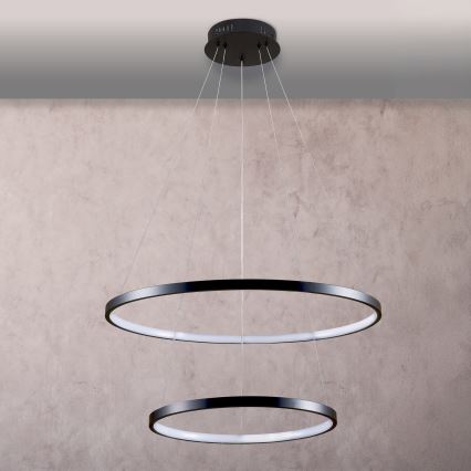 LED Hanglamp aan een koord LEA LED/35W/230V 4000K diameter 60 cm zwart