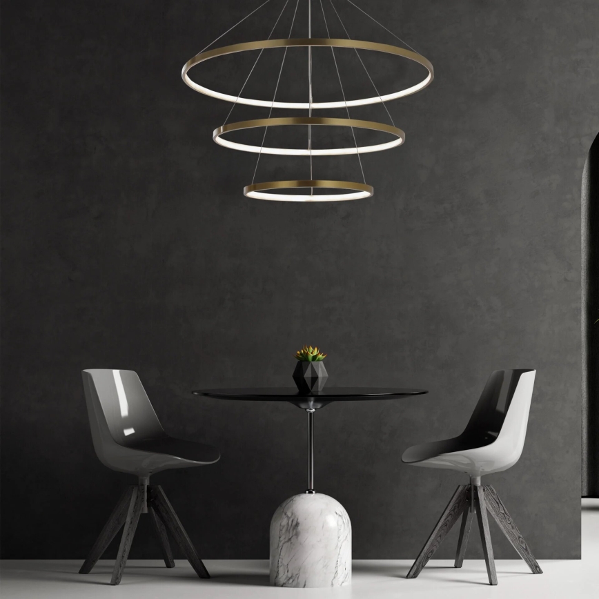 LED Hanglamp aan een koord LEA LED/60W/230V 4000K diameter 80 cm goud