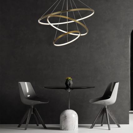 LED Hanglamp aan een koord LEA LED/60W/230V 4000K diameter 80 cm goud