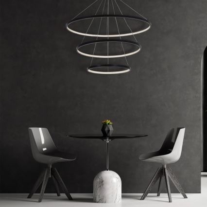 LED Hanglamp aan een koord LEA LED/60W/230V 4000K diameter 80 cm zwart