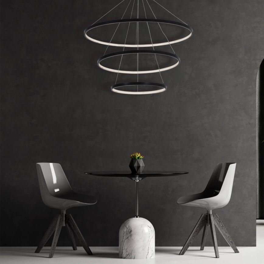 LED Hanglamp aan een koord LEA LED/60W/230V 4000K diameter 80 cm zwart
