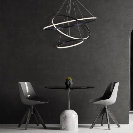 LED Hanglamp aan een koord LEA LED/60W/230V 4000K diameter 80 cm zwart