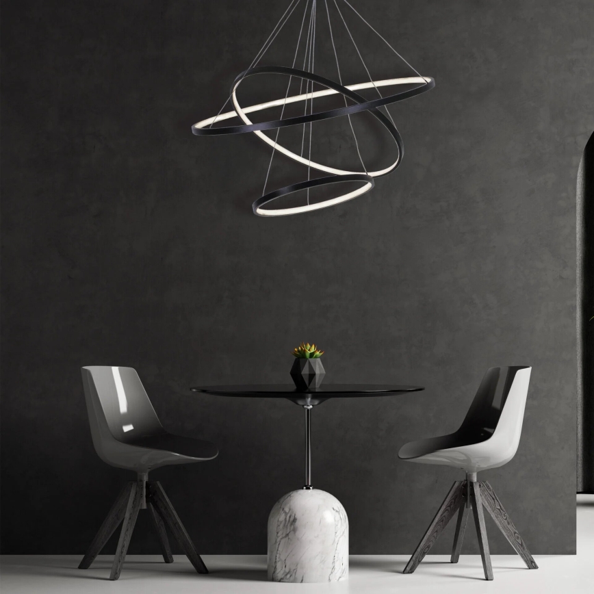 LED Hanglamp aan een koord LEA LED/60W/230V 4000K diameter 80 cm zwart