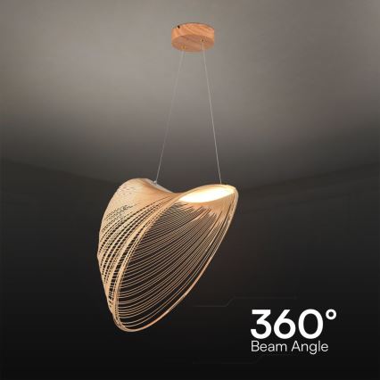 LED Hanglamp aan een koord LED/10W/230V 3000K beige