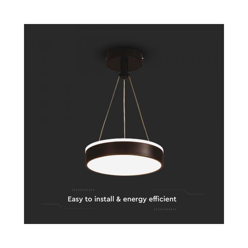 LED Hanglamp aan een koord LED/12W/230V 4000K zwart
