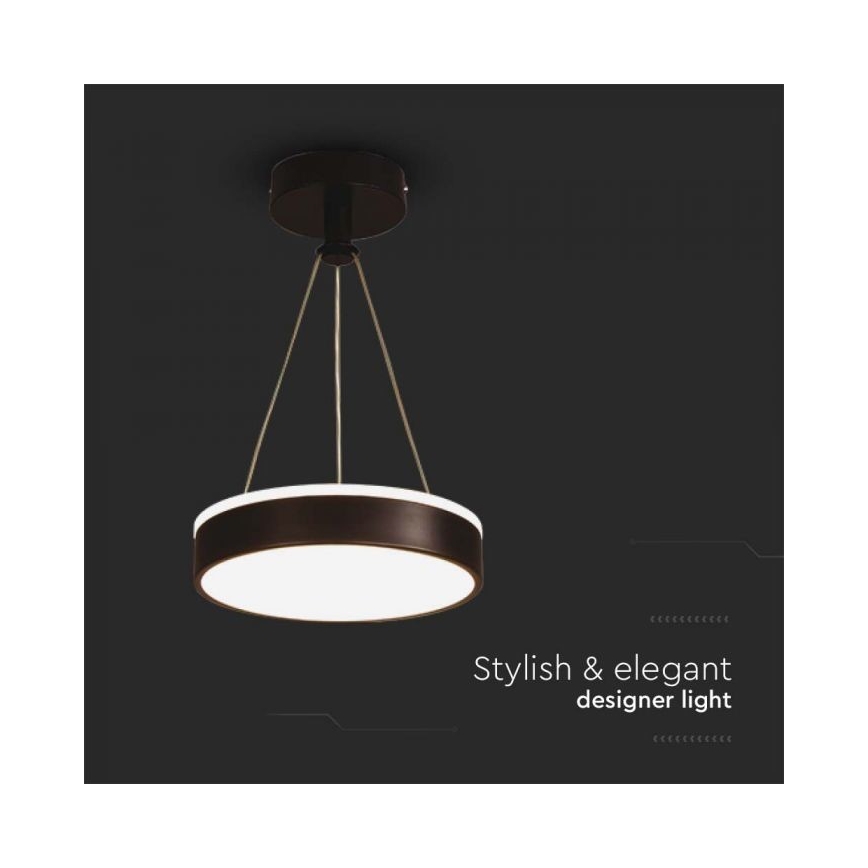 LED Hanglamp aan een koord LED/12W/230V 4000K zwart