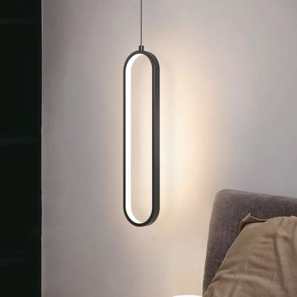 LED Hanglamp aan een koord LED/13W/230V 3000K zwart