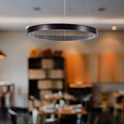 LED Hanglamp aan een koord LED/19W/230V 3000K zwart