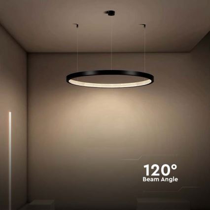 LED Hanglamp aan een koord LED/19W/230V 4000K zwart