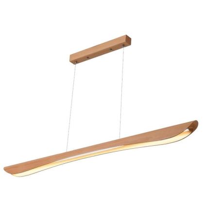 LED Hanglamp aan een koord LED/22W/230V 4000K 120 cm beuken/massief hout