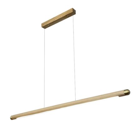 LED Hanglamp aan een koord LED/22W/230V 4000K 120 cm essehout/massief hout