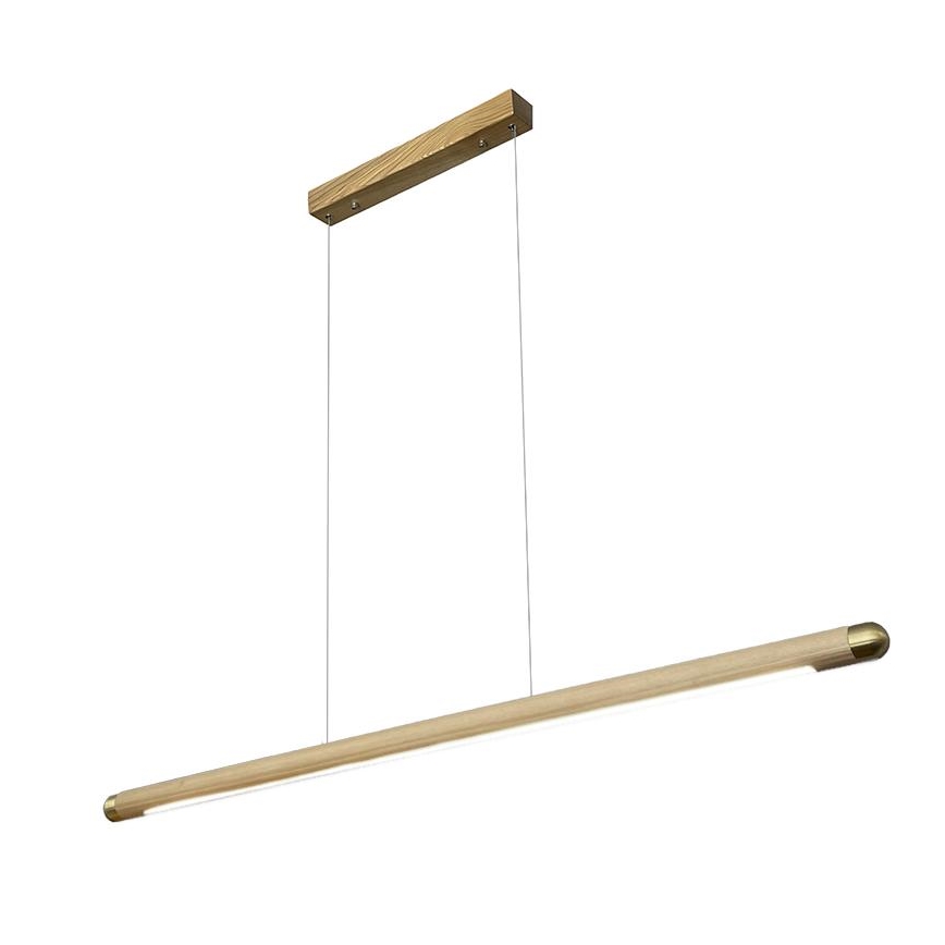 LED Hanglamp aan een koord LED/22W/230V 4000K 120 cm essehout/massief hout