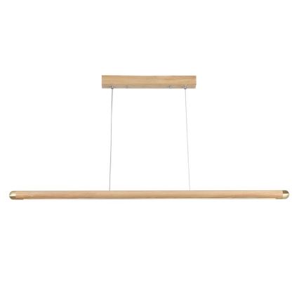LED Hanglamp aan een koord LED/22W/230V 4000K 120 cm essehout/massief hout
