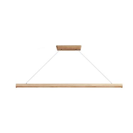 LED Hanglamp aan een koord LED/22W/230V 4000K 120 cm essehout/massief hout