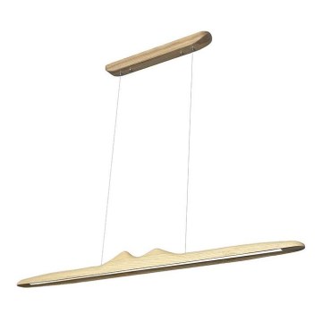 LED Hanglamp aan een koord LED/22W/230V 4000K 120 cm essehout/massief hout